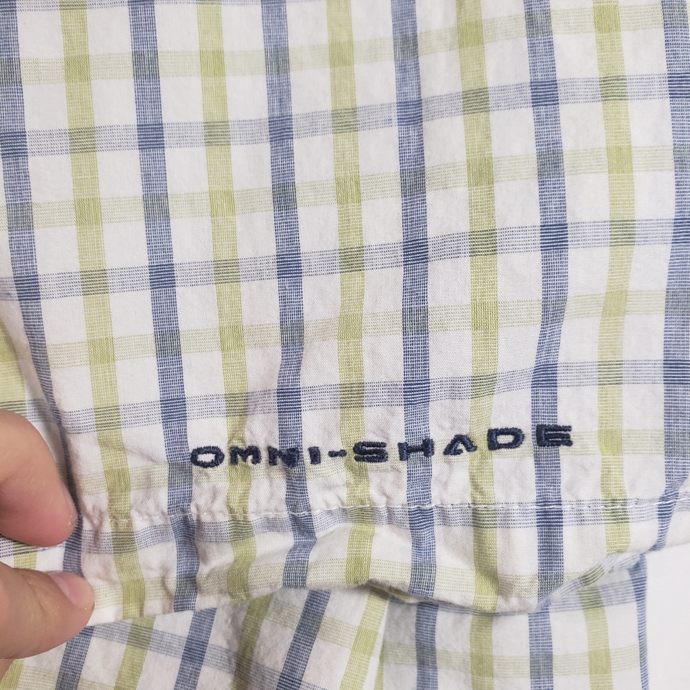 Columbia Shirt Men Large Button Down plaid Fishing Omni-Shade Performance Shirt - Picture 6 of 10
